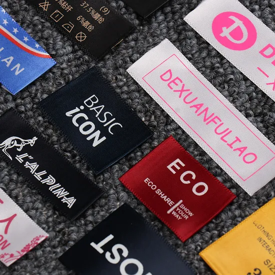 custom brand logo printed high definition name tag garment logo clothing label woven clothing label custom clothing labelhot sale products